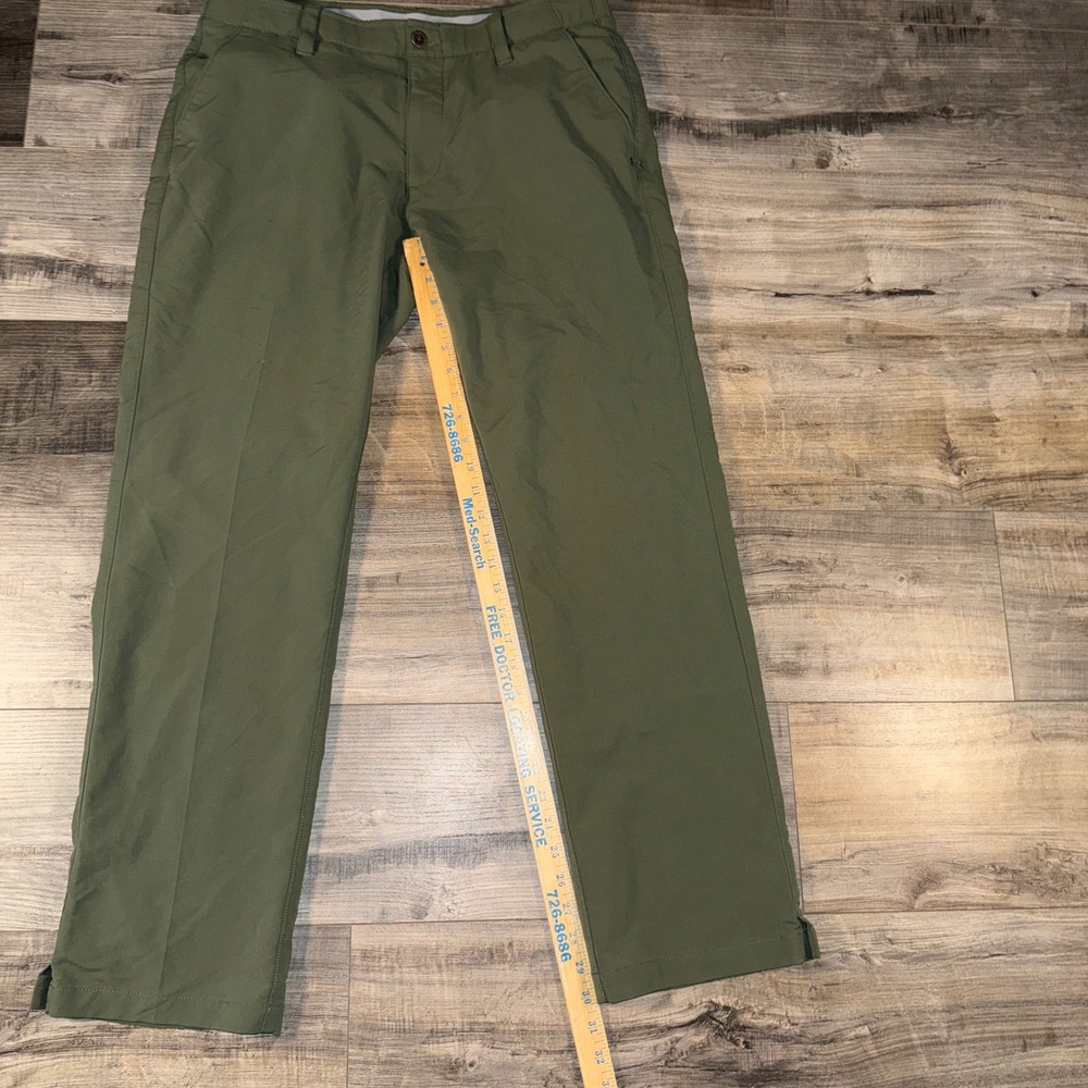 Under Armour Golf Pants Men's 36x32 Green Stretch Performance Straight Chino - Picture 5 of 6